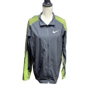Nike Black and Lime Running Jacket